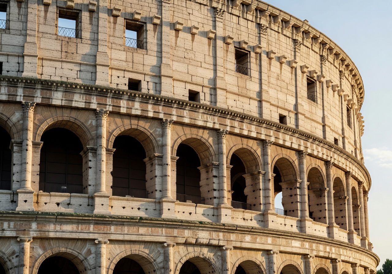 Rome Colosseum stone detail